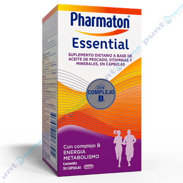 Pharmaton Essential 30 Cap - Farmacia Vant Hoff 24 - Salto Uruguay.