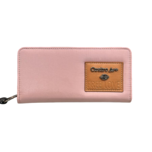 Billetera grande oreiro rosa