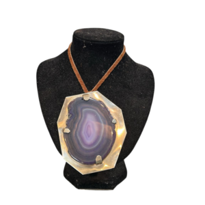 Joyería en piedra natural lila