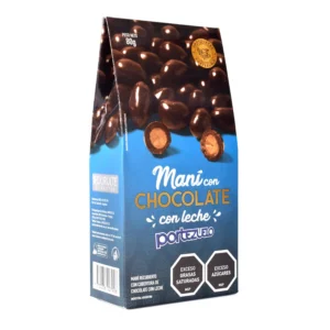 Mani con chocolate y leche Portezuelo 80gr