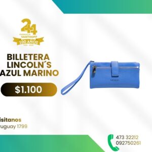Billetera Lincoln´s Azul Marino