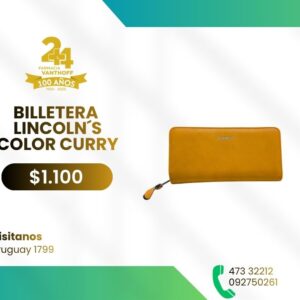 Billetera Lincoln's Dama Curry
