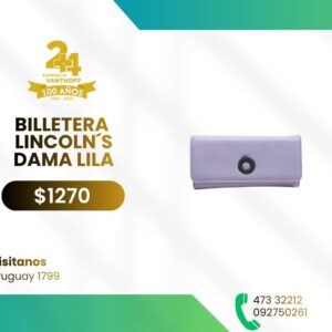 Billetera Lincoln´s Dama Lila