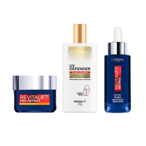 Revitalift Retinol Crema de Día+Sérum de Noche+Uv Defender - Necessaire de Regalo