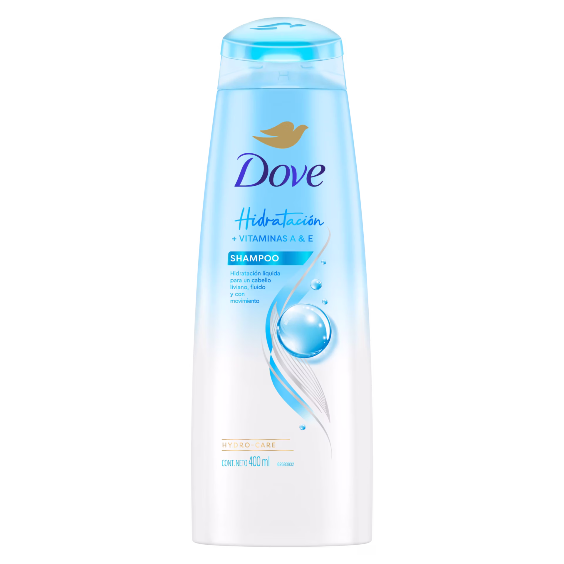 Dove Hidratación+Vitamina A y E Shampoo 400ml