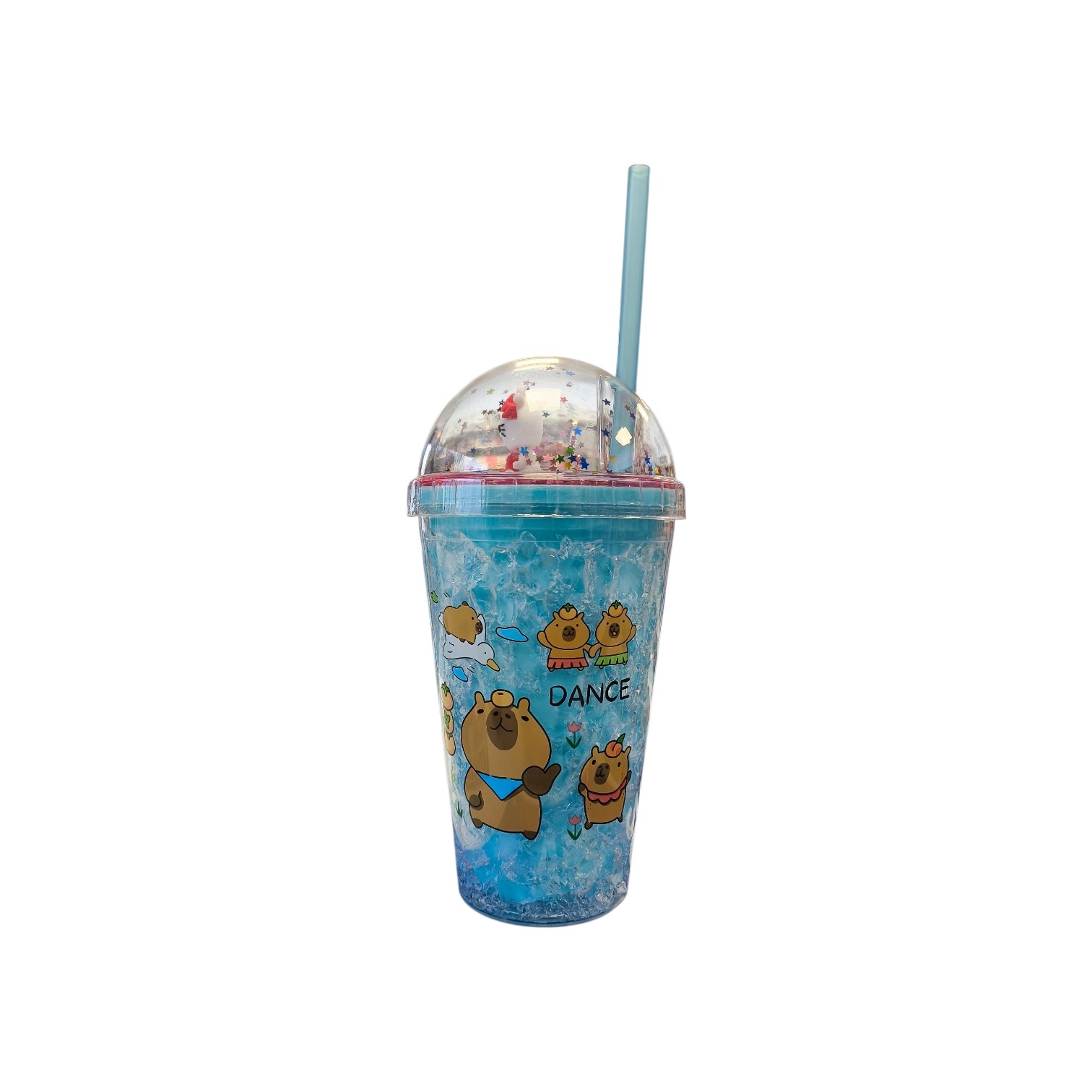 Vaso Celeste Con Sorbito