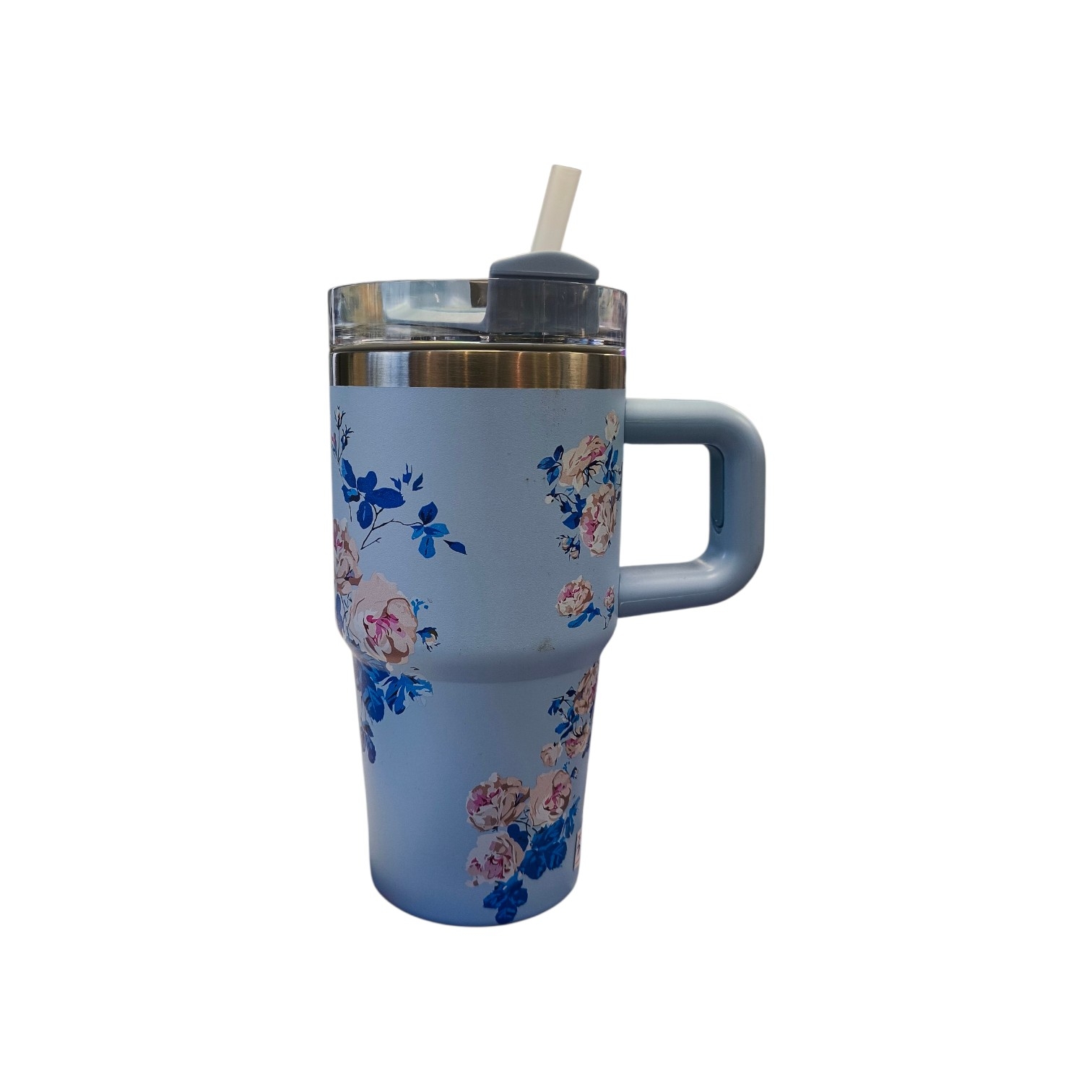 Vaso Térmico Chico con Bombilla Celeste