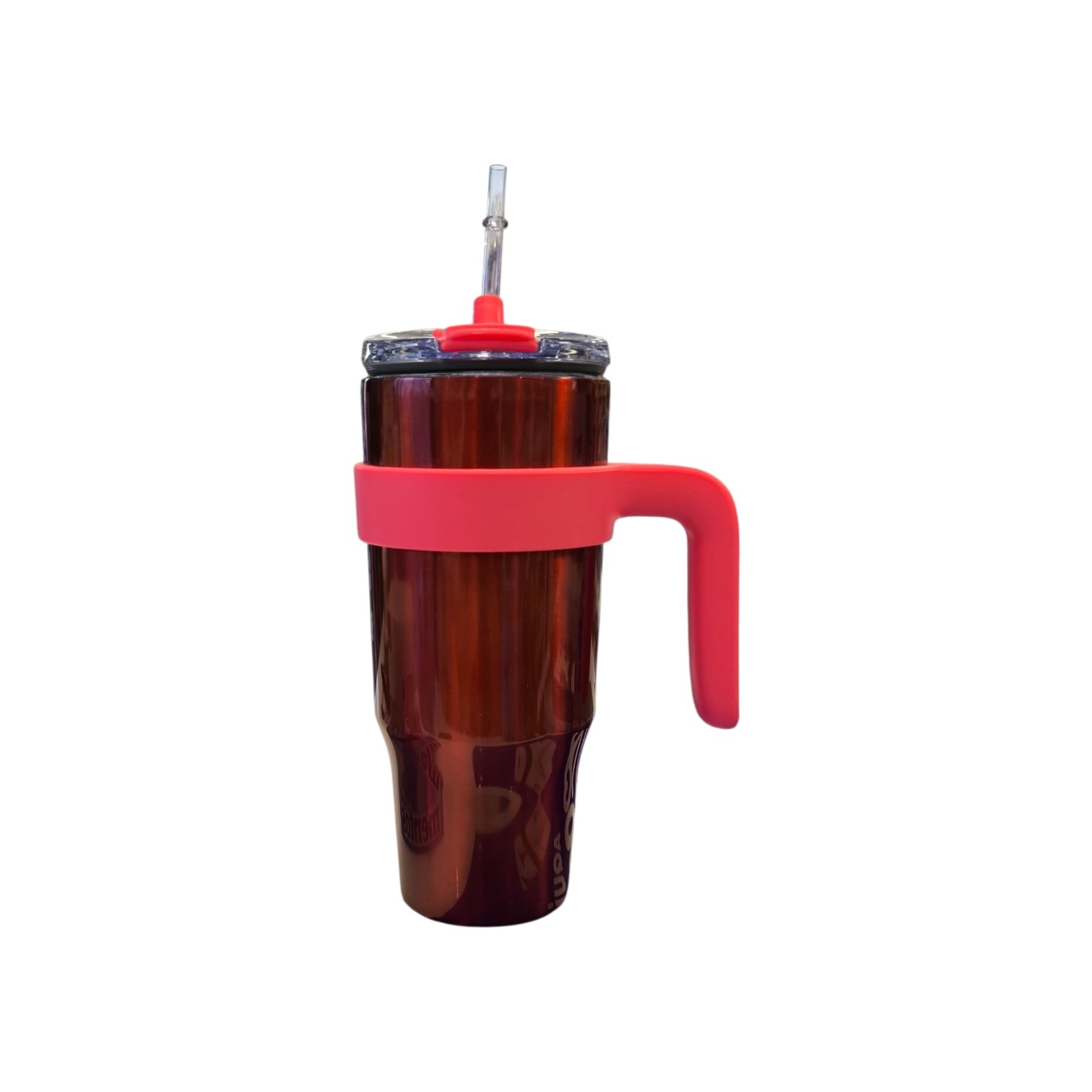 Vaso Térmico Mediano con Bombilla Rojo